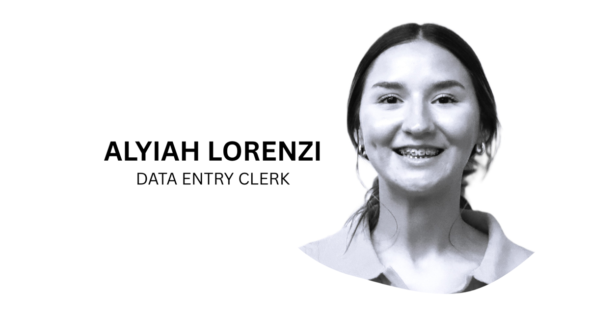 Alyiah Lorenzi, Data Entry Clerk